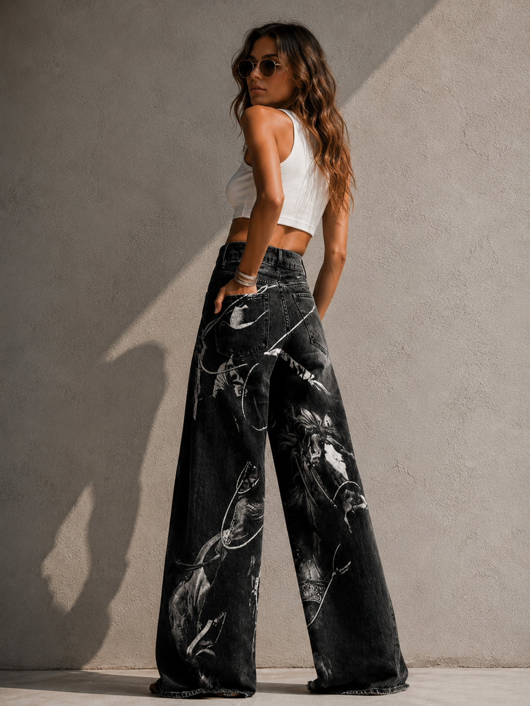 Marina | Vaqueros estampados cómodos