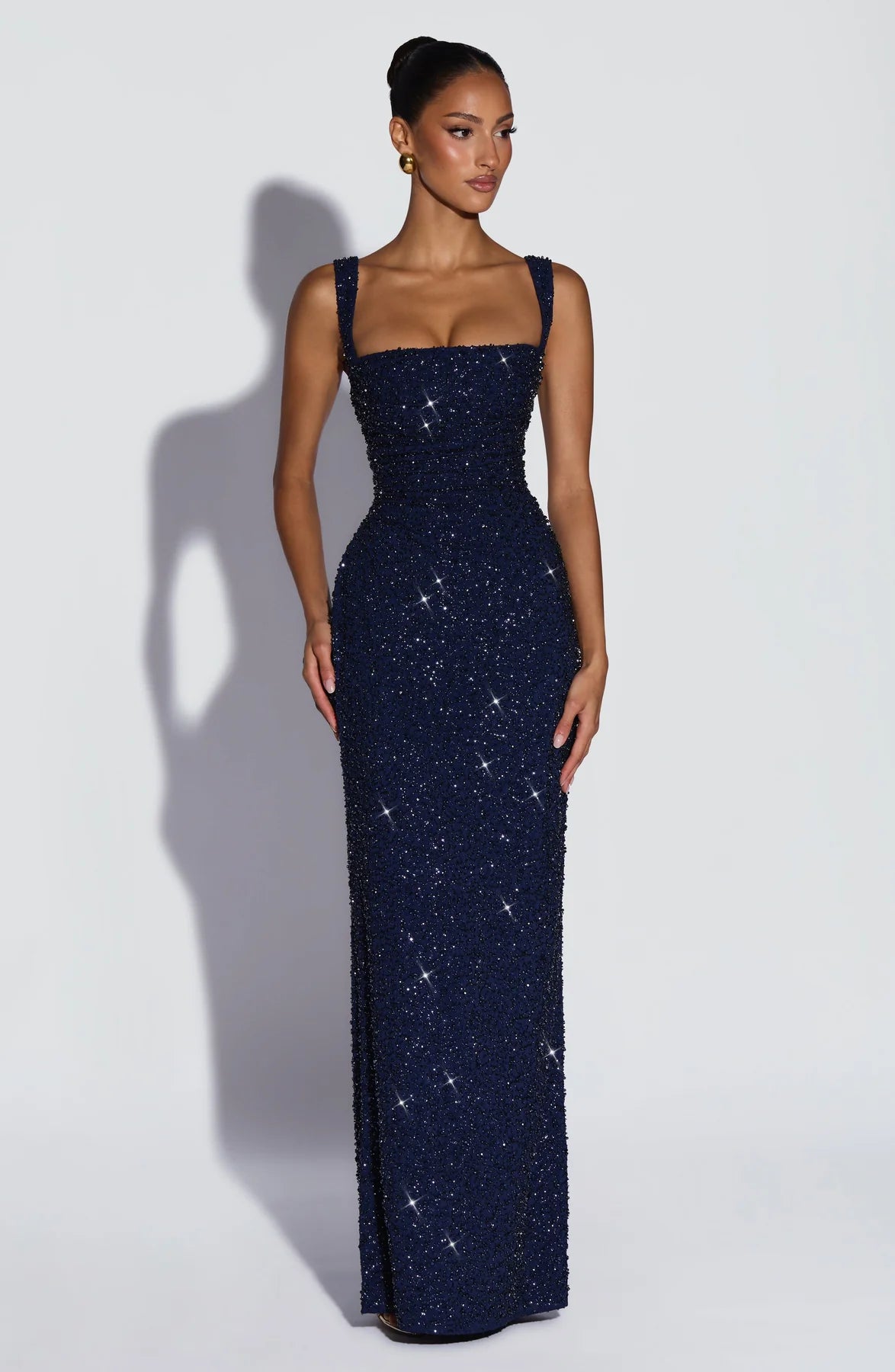 Inés | Vestido Marfil Brillante