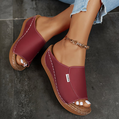 Lucia | Mule con Cuña Confortable