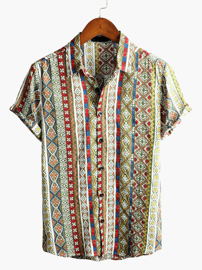 Lucas | Camisa Estampada de Algodón