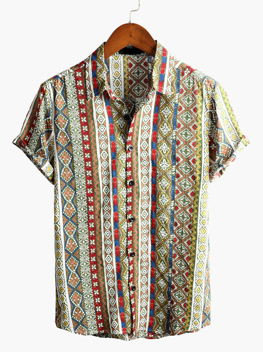 Lucas | Camisa Estampada de Algodón