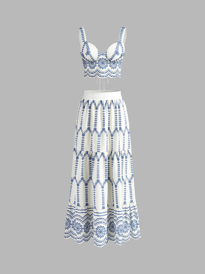 Elena | Conjunto Falda Estampada