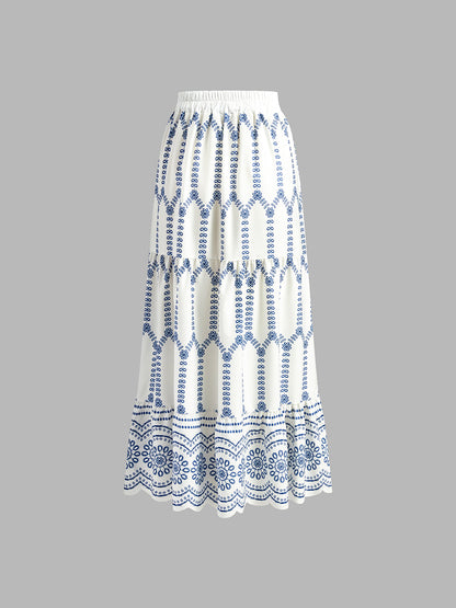 Elena | Conjunto Falda Estampada