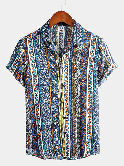Lucas | Camisa Estampada de Algodón