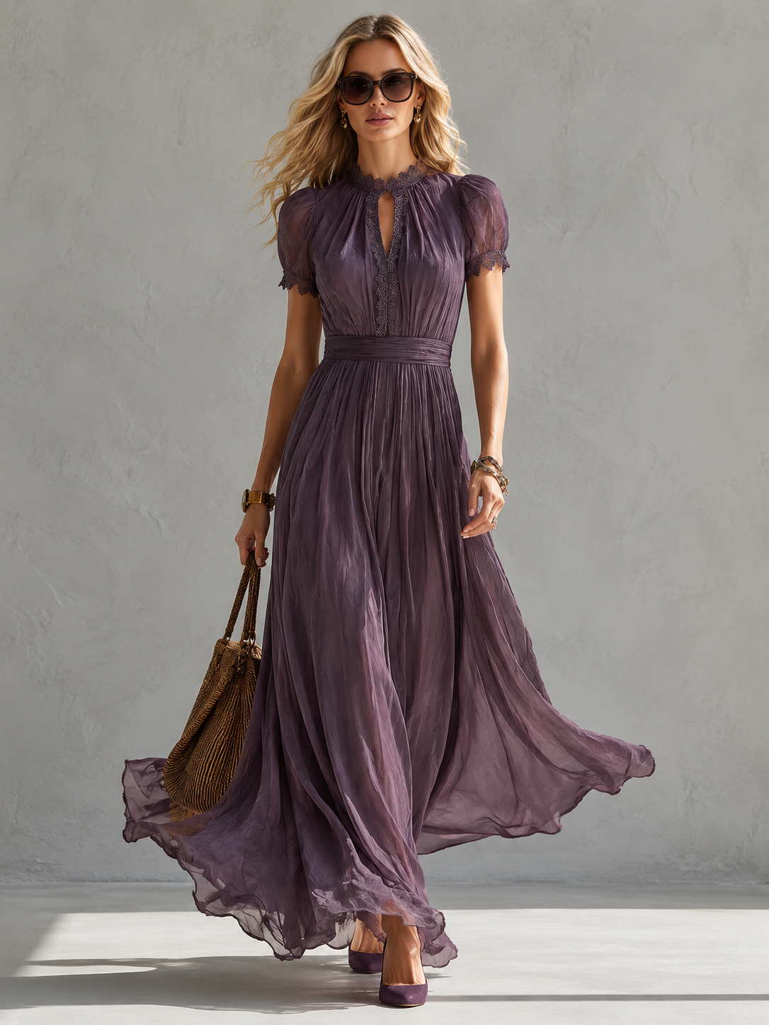 Flavia | Vestido elegante violeta