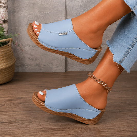 Lucia | Mule con Cuña Confortable