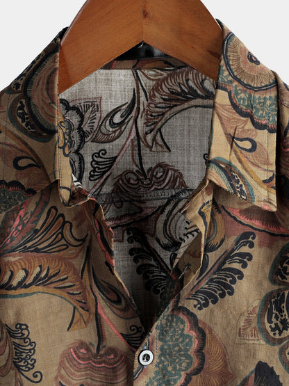 Marco | Camisa retro de algodón manga corta