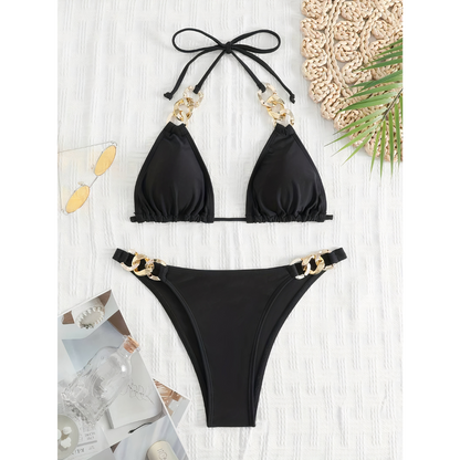 Gloria | Bikini triángulo dorada
