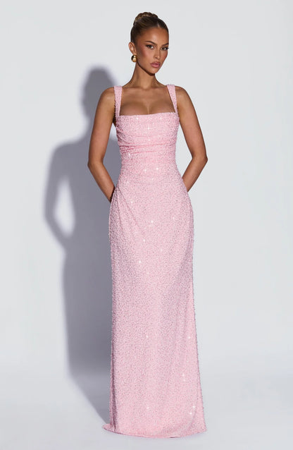 Inés | Vestido Marfil Brillante