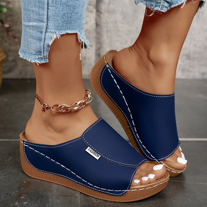 Lucia | Mule con Cuña Confortable