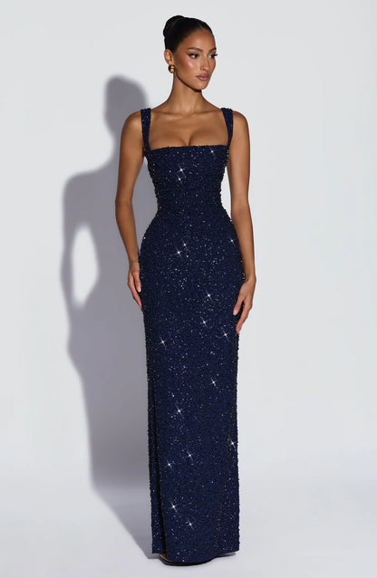 Inés | Vestido Marfil Brillante