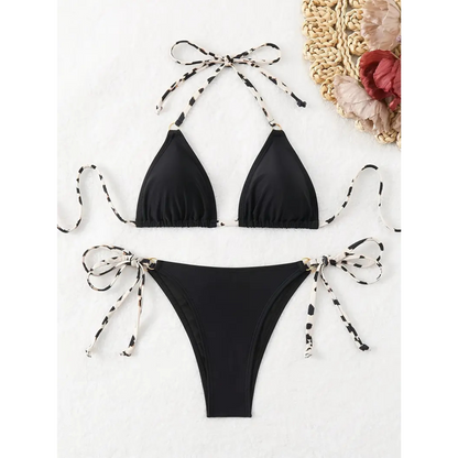 Carla | Bikini triángulo negra